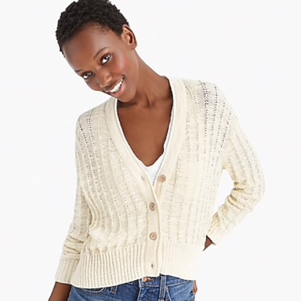 J. Crew Point Sur | Textured Cardigan Sweater